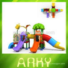 2015 plastic kids slide outdoor playground fairy tale park play structure for sale